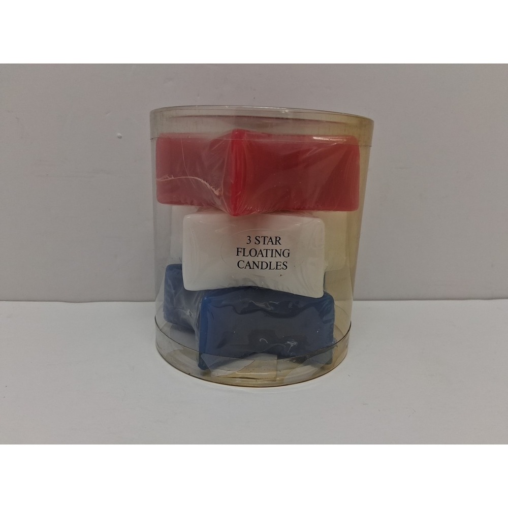 Red White Blue Star Candle Vintage
